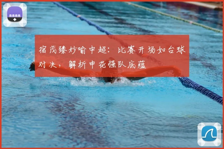宿茂臻妙喻中超：比赛开场如台球对决，解析申花强队底蕴